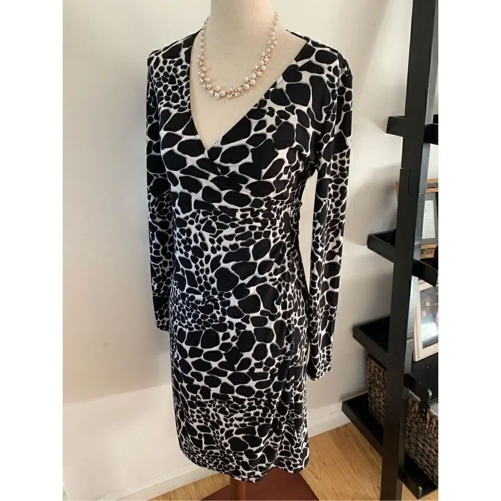 The limited wrap dress size xs animal print